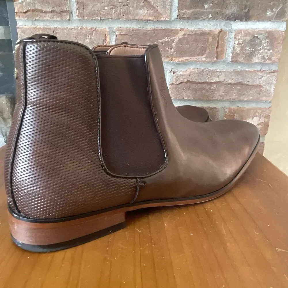 Tommy Hilfiger Sesame Chelsea Boot Men 11.5D Dark Natural Tan Career Preppy